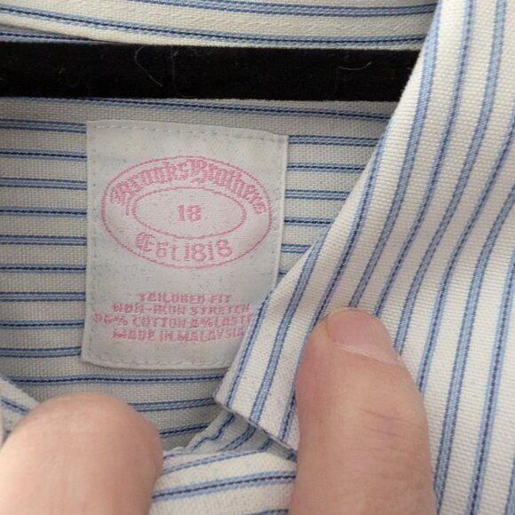10 Brooks Brothers Button Down Shirts Sizes 16 and 18 - Picture 4 of 14